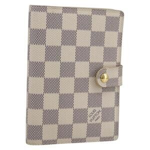 LOUIS VUITTON Damier Azur Agenda PM Day Planner Cover R20706 LV Auth 156116A